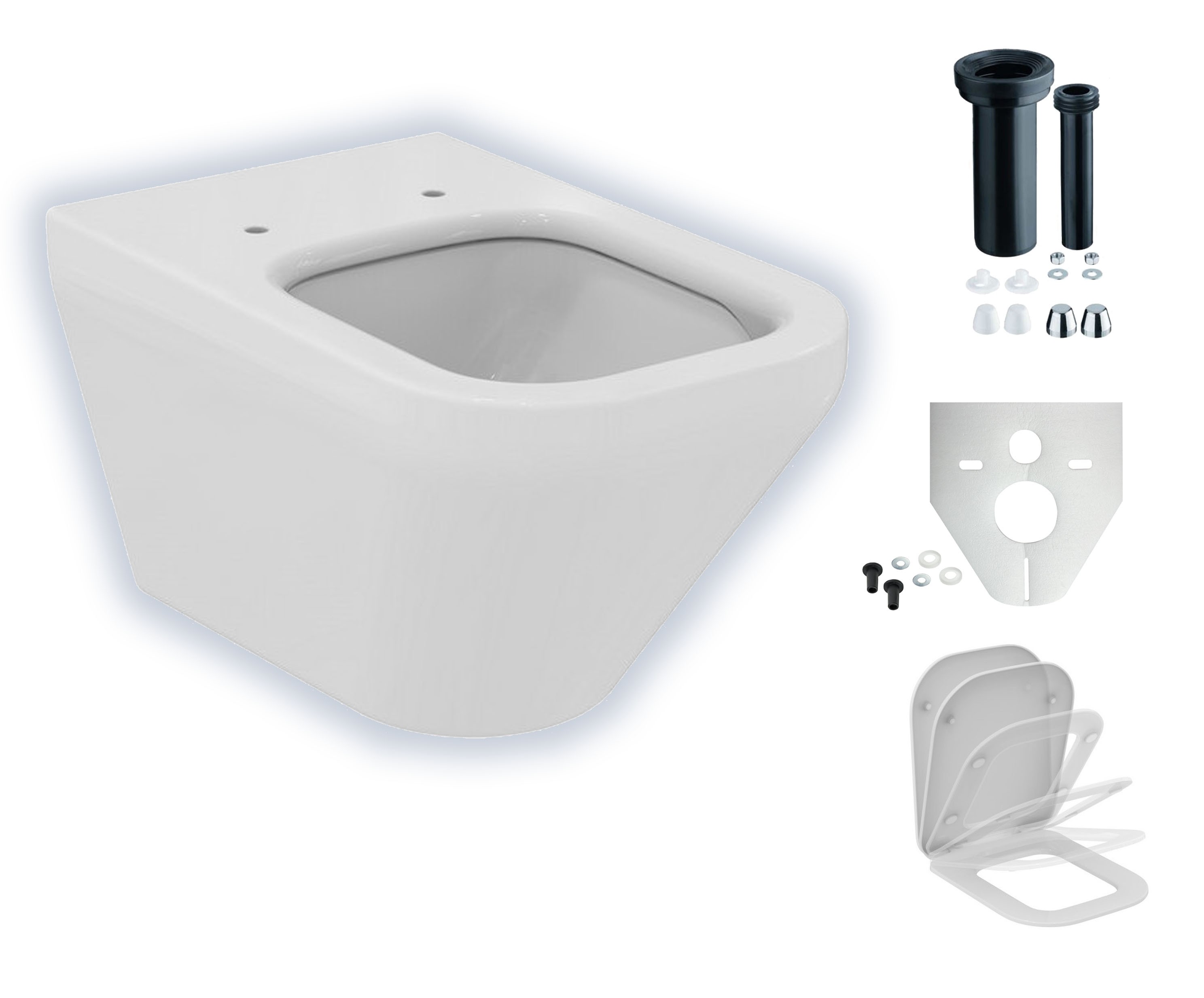 Ideal Standard Tonic II wandhängendes Tiefspül-WC mit AquaBlade und IdealPlus-Beschichtung K3158MA