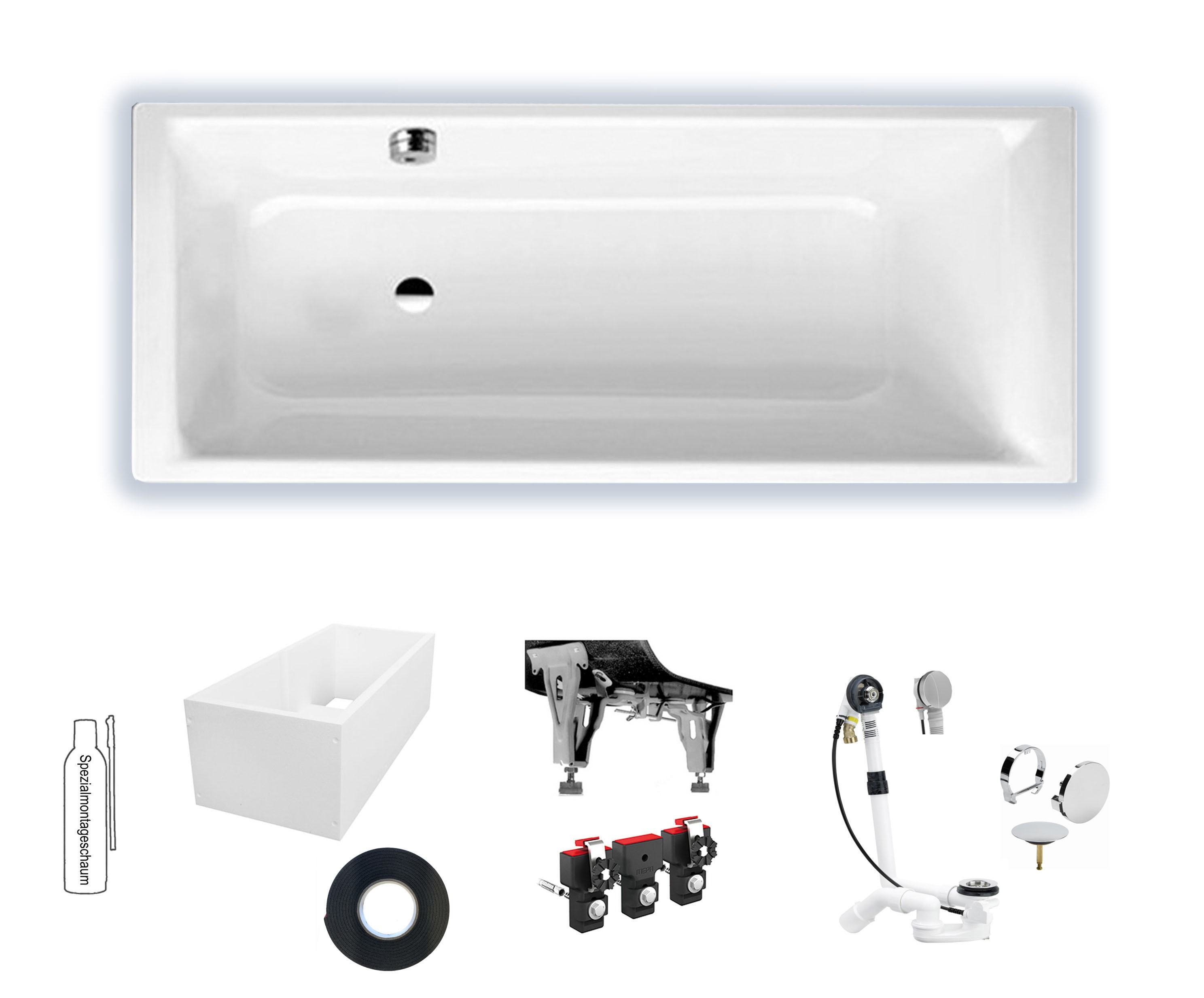 Kaldewei Ambiente Puro 1800x800 Stahl-Email Badewanne 256700010001