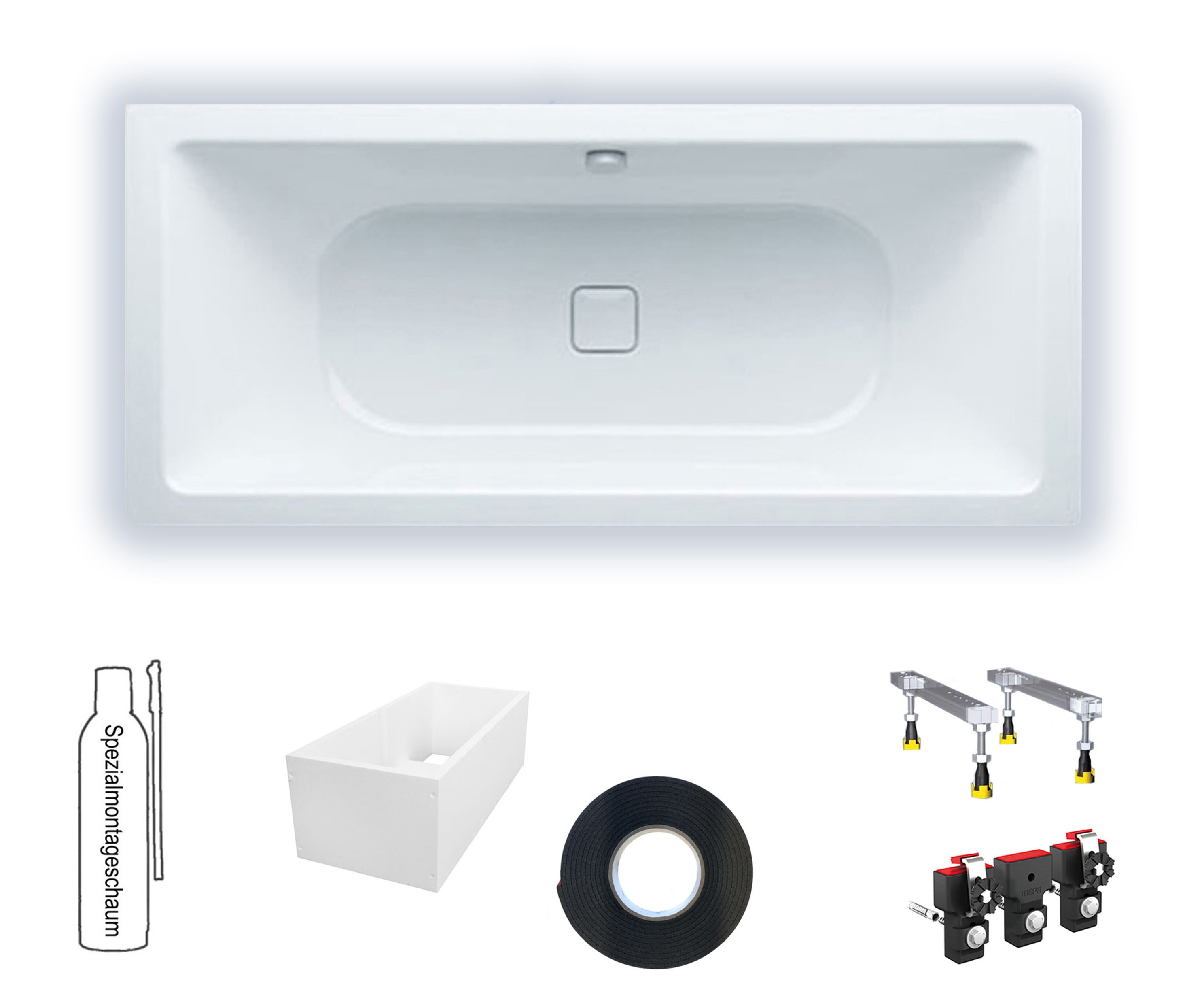 Kaldewei CONODUO 733 1800x800x430 Badewanne alpinweiß 235100010001