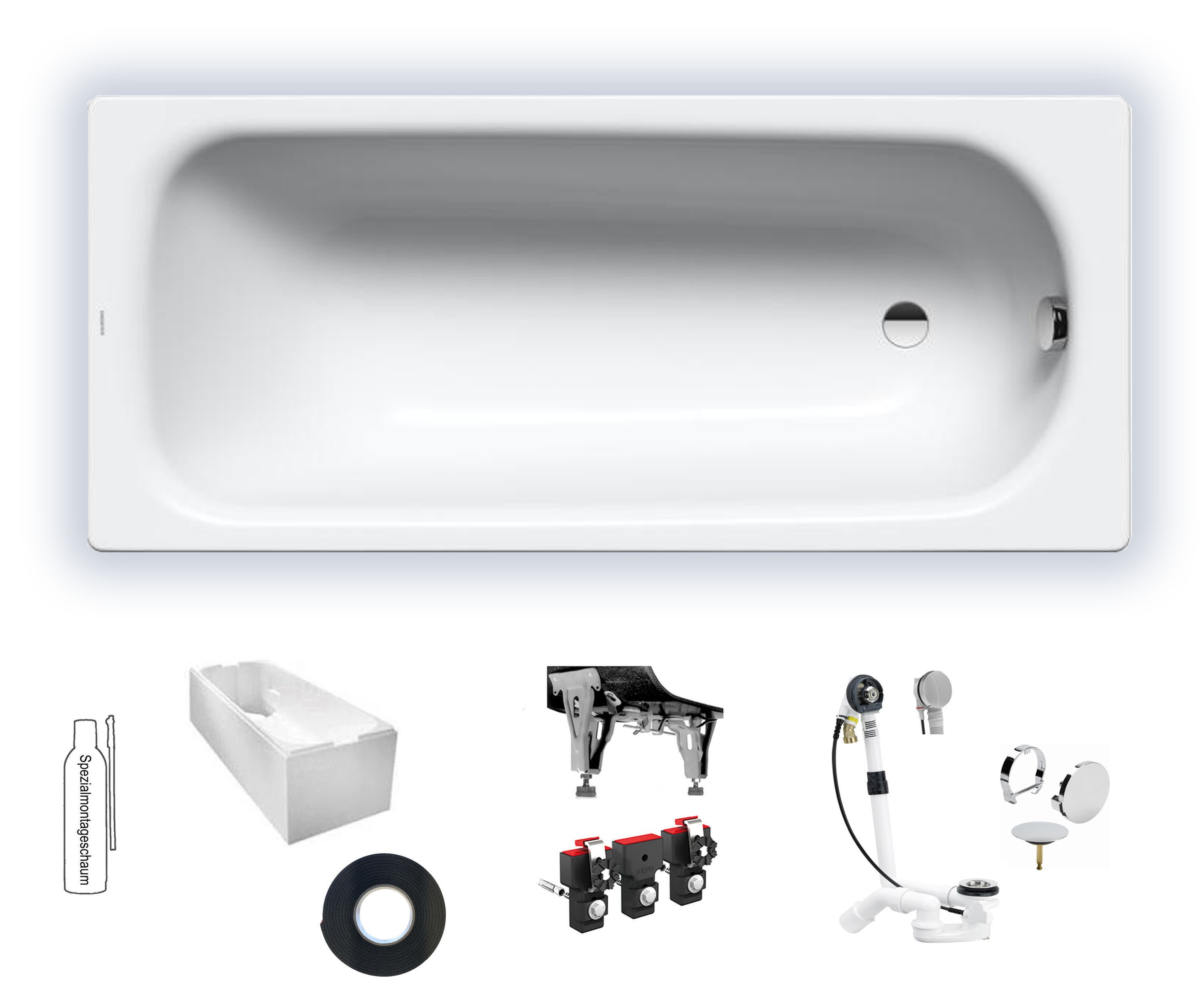 Kaldewei Saniform Plus 1700x700 Badewanne Stahl-Email 111800010001