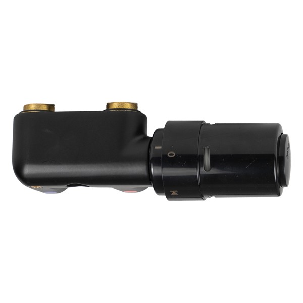 Anschlussblock Eckform schwarz