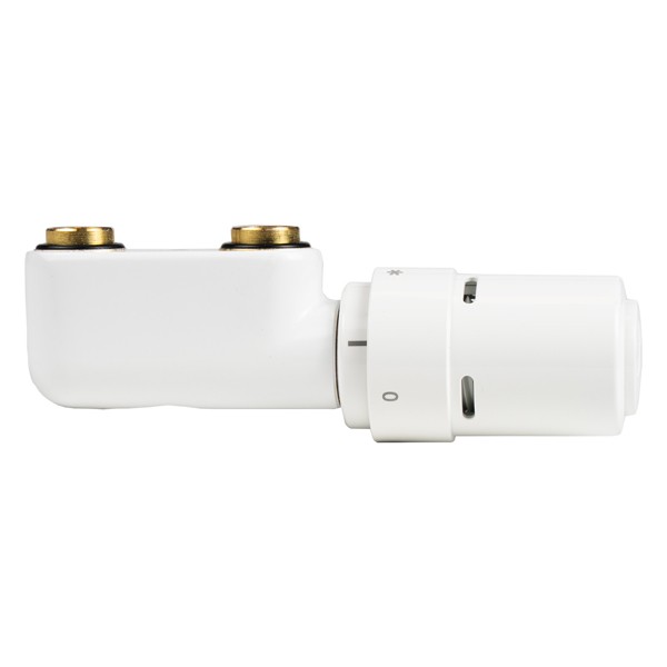 Anschlussblock Eckform weiß