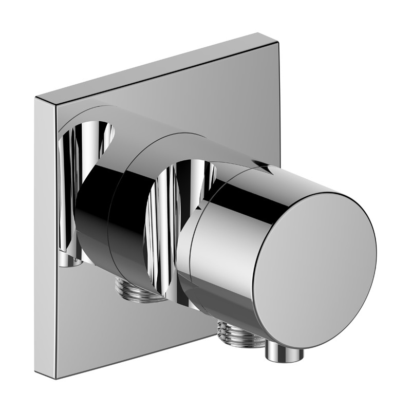 Keuco 2-Wege Umstellv. IXMO Comfort 59556, Schlauchanschl./Brauseh.,eckig,verchromt