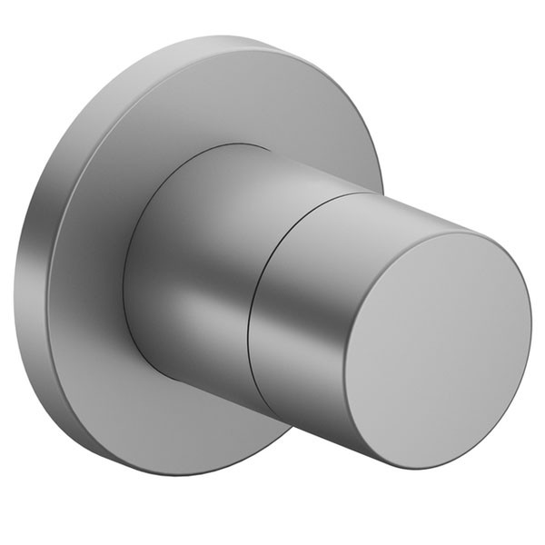 KE 2-Wege Umstellventil IXMO Pure 59556, rund, Aluminium-finish