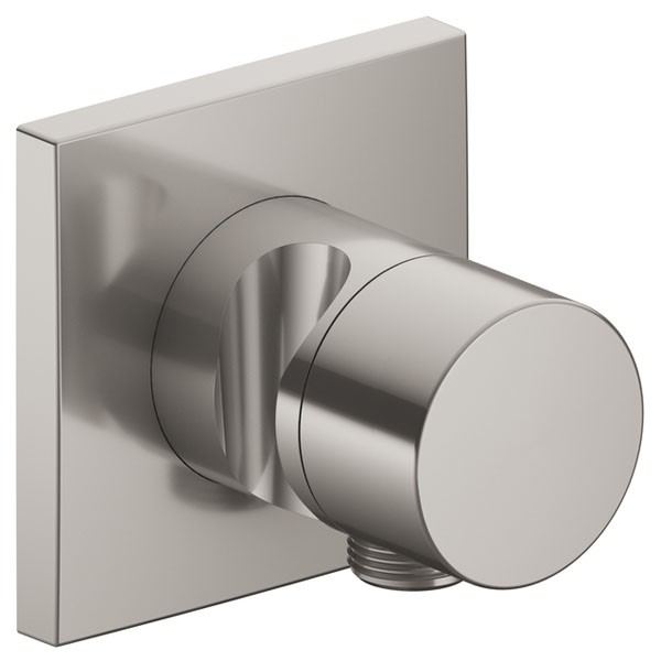 KE Absperrventil IXMO Pure 59541, eckig Schlauchanschl./Brauseh.Edelstahl-finish