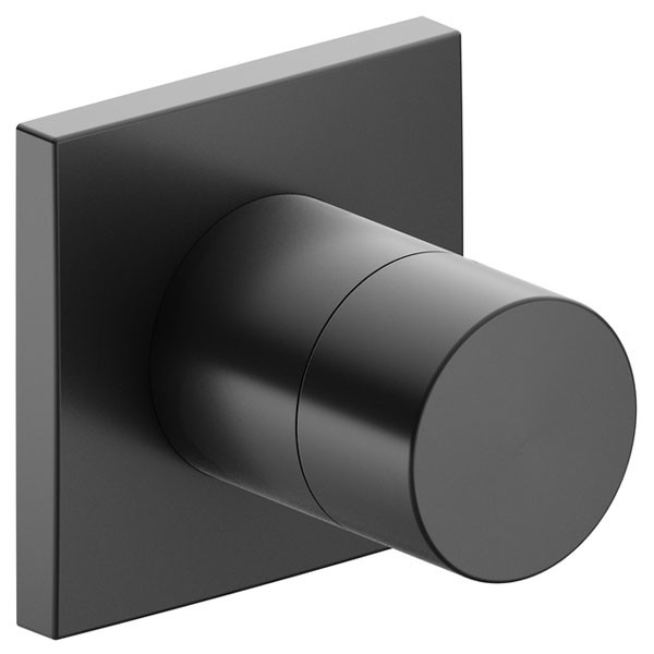KE Absperrventil IXMO Pure 59541, eckig, Schwarzchrom gebürstet