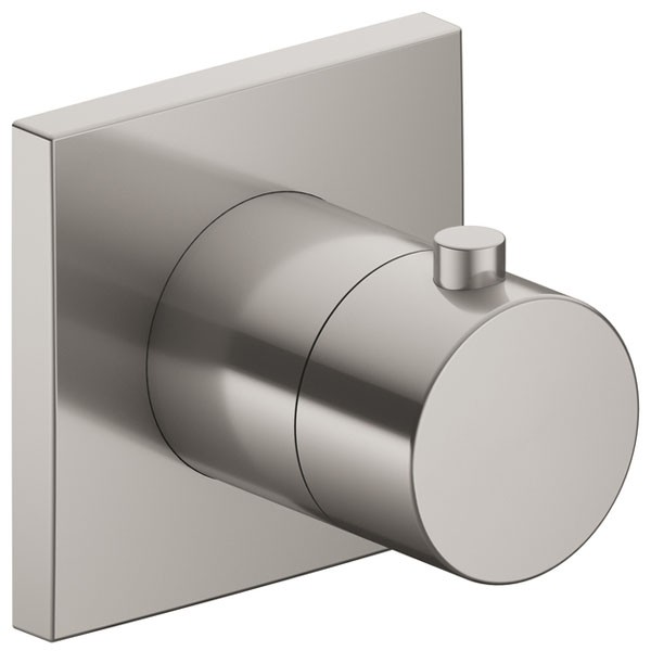 KE Thermostatarmatur IXMO 59553, eckig, Edelstahl-finish