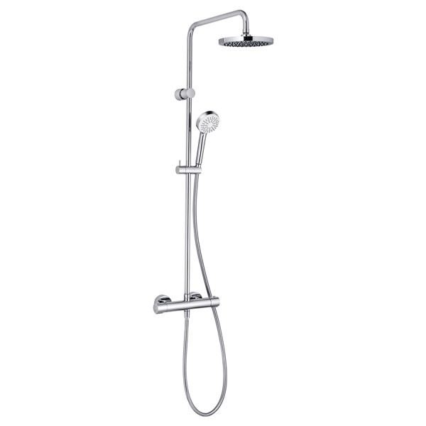KLUDI LOGO BASIC THERMOSTAT DUAL SHOWER SYSTEM chrom