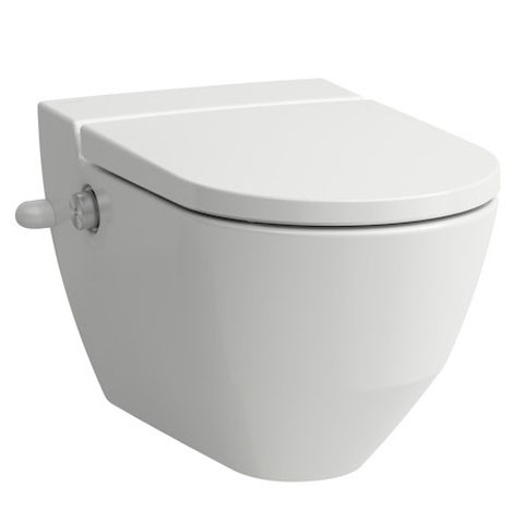 Laufen Wand-Tiefspül-Dusch-WC CLEANET NAVIA 580x370 rimless ext Anschluss LCC weiß