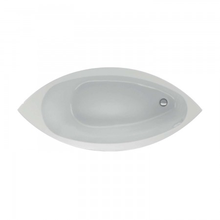 Acryl-Badewanne Como 187,5 x 87 x 47,5cm weiss Bodenlänge 123cm, 245 Liter