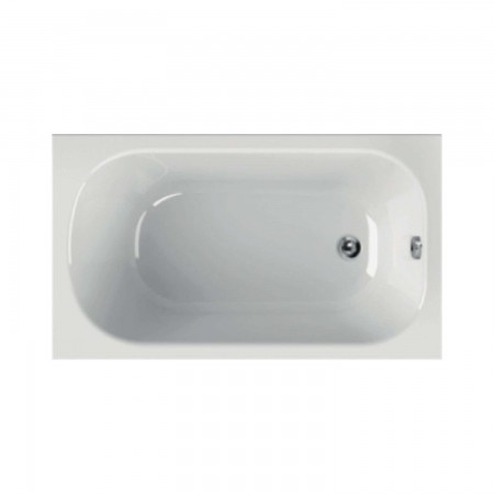 Acryl-Badewanne Korana 120 x 70 x 39,5cm weiss Bodenlänge 88,5cm, 130 Liter