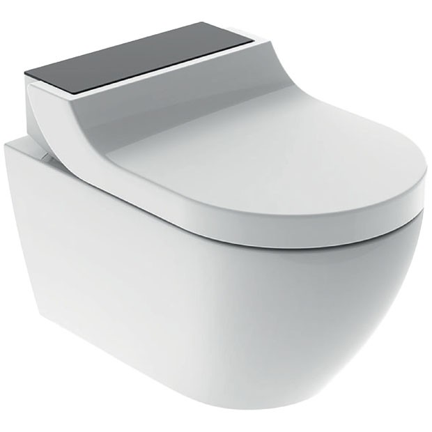 Geberit AquaClean Tuma Comfort WC-Komplettanlage Wand-WC Glas schwarz