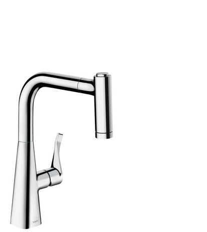 HG Spültischmischer 220 Metris edelstahl-optik mit Ausziehbrause