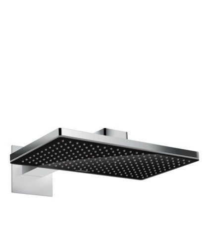 HG Kopfbrause Rainmaker Select 460 1jet schwarz/chrom mit Brausearm 450mm