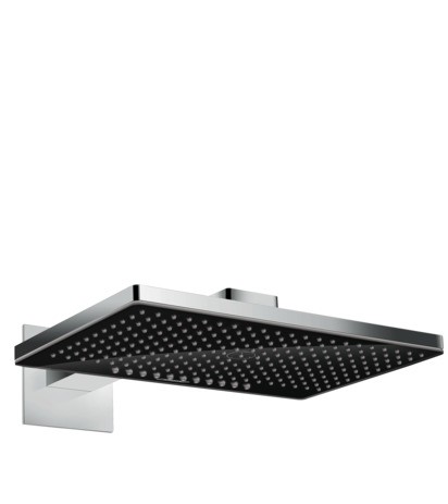 HG Kopfbrause Rainmaker Select 460 2jet schwarz/chrom mit Brausearm 450mm