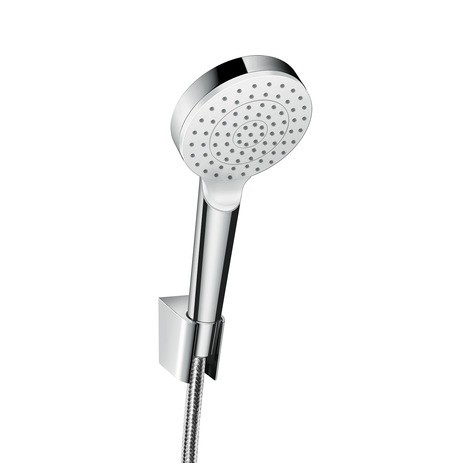 HG Brausenset Crometta 1jet EcoSmart 9 l/min/Porter ws./chr.Brauseschl.1600mm