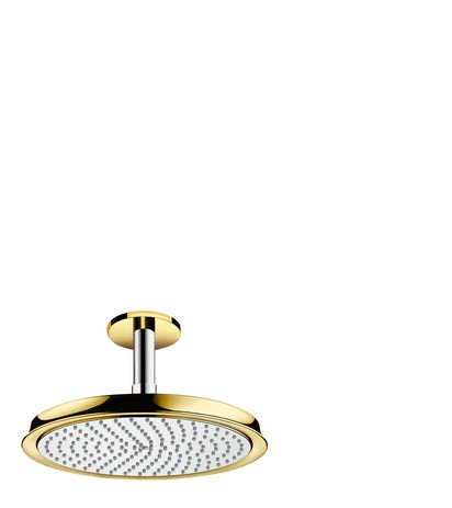 HG Tellerkopfbrause Raindance Classic 240mm Air chr./go.m.Deckenelement 100mm