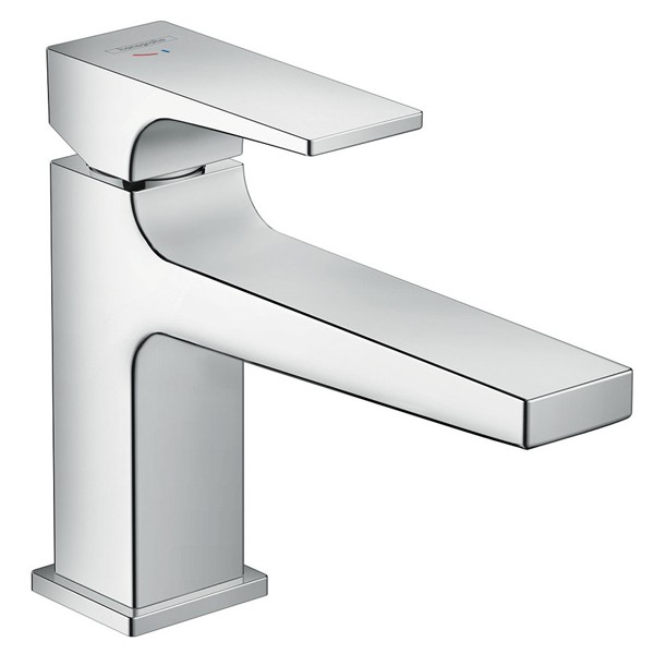 HG Waschtischmischer 100 Metropol chrom CoolStart langer Ausl.Push-Open Ablaufg.