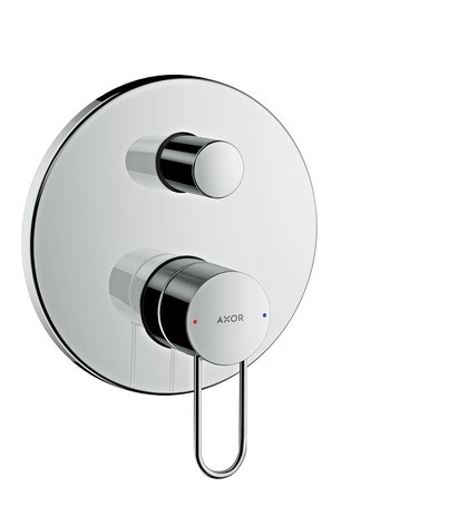 HG Wannenmischer Unterputz Axor Uno Fertigset Bügelgriff chrom