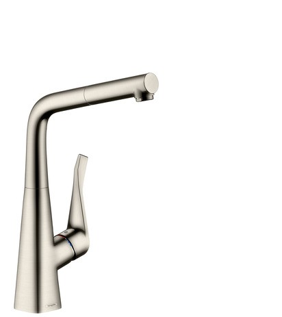 HG Spültischmischer 320 mit sBox Ausziehausl.M7114-H320ST edelstahl-optik