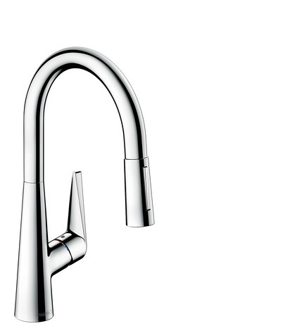 HG Spültischmischer 200 mit sBox Ausziehbrause M5116-H200 chrom