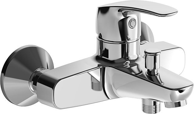 HA Einhand-Wannen-Batterie Wandaufbau Hansapinto 4511 verchromt