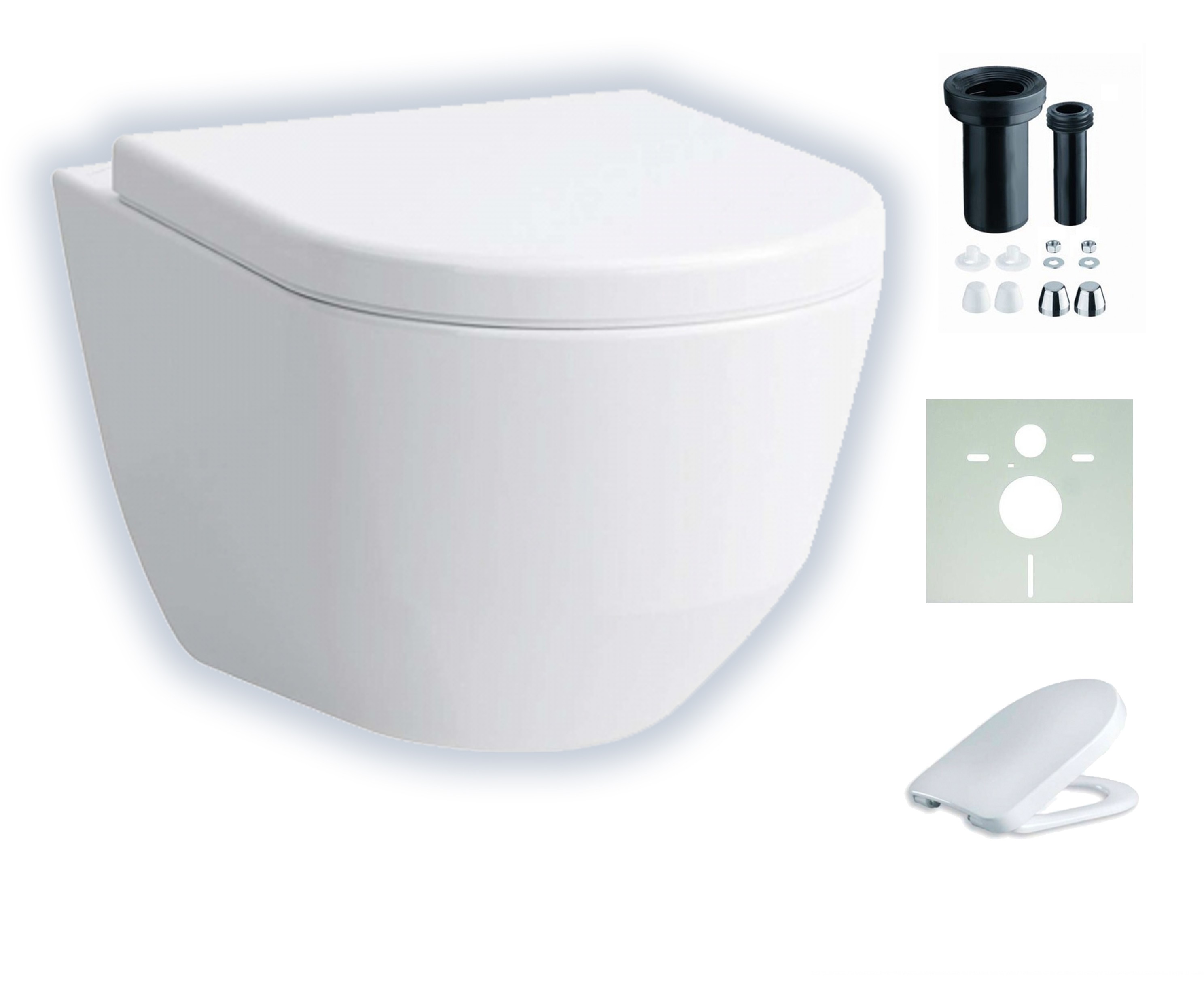 Laufen Pro Compact spülrandloses, wandhängendes Tiefspül-WC mit CleanCoat-Beschichtung H8209654000001