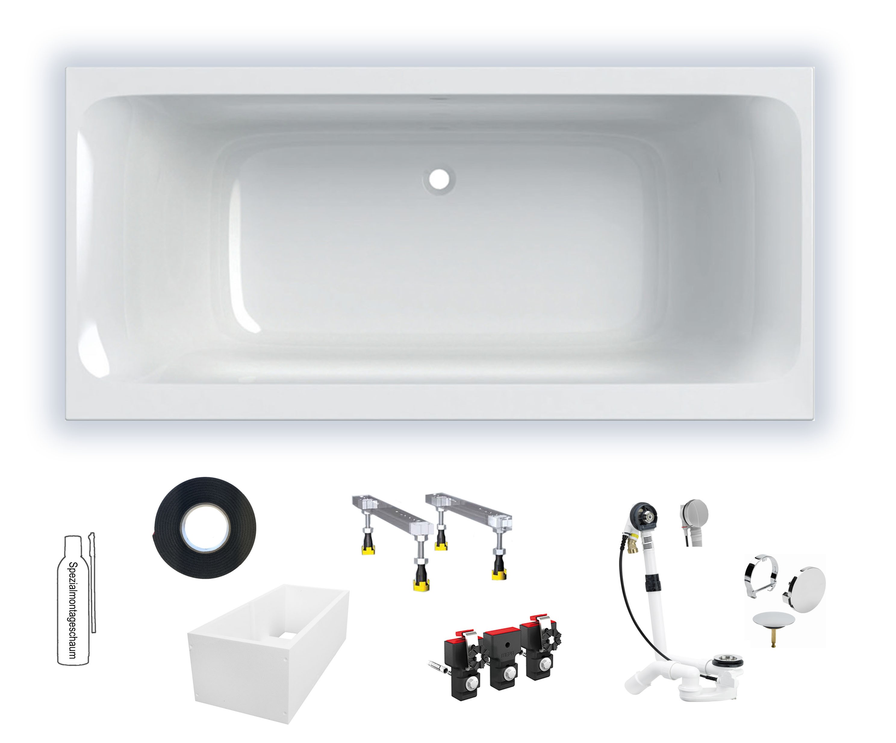 Geberit Tawa (iCon) Duo  1900x900mm Badewanne weiß(alpin) 554135011