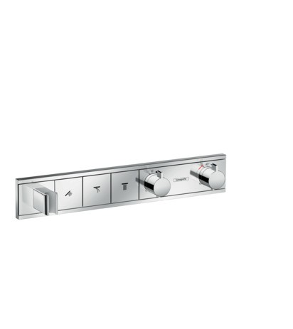 HG Thermostat Unterputz RainSelect Fertigset 3 Verbraucher chrom