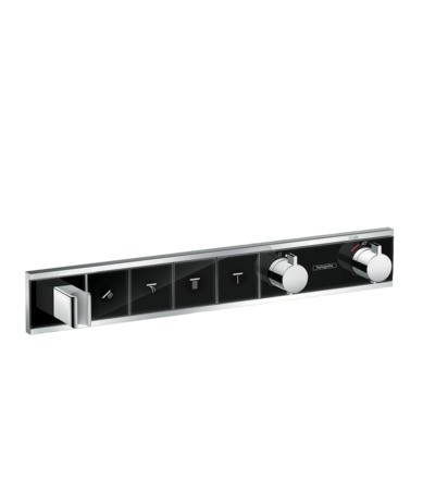 HG Thermostat UP RainSelect Fertigset 4 Verbraucher schwarz/chrom