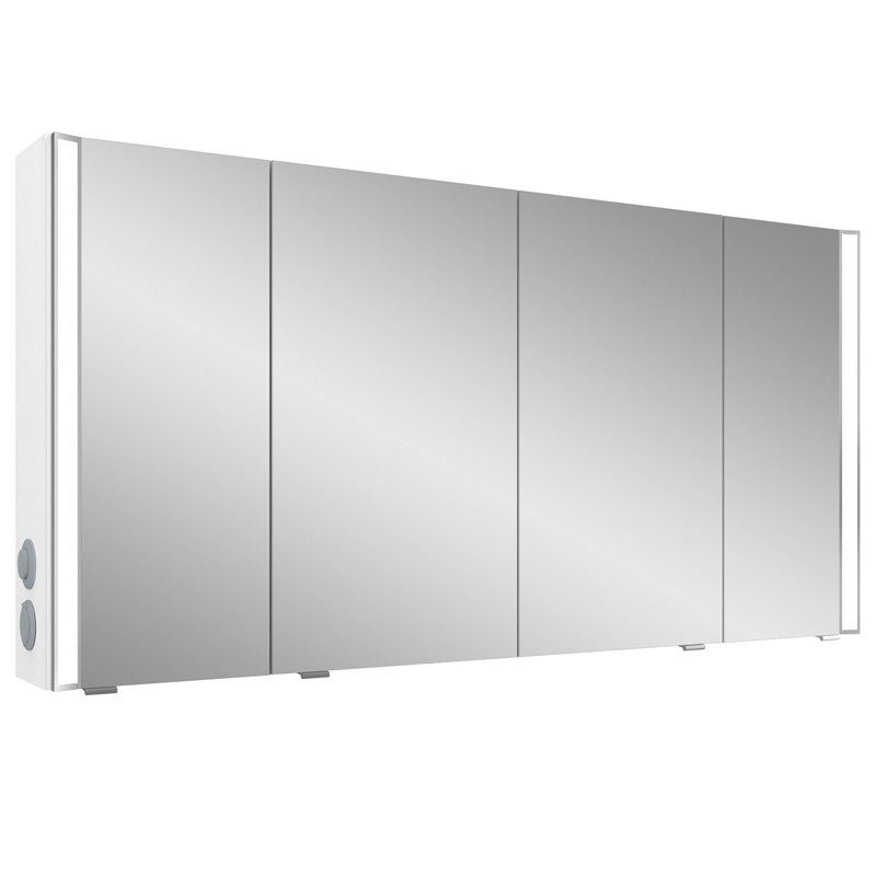 Pelipal Neutraler Spiegelschrank S25 mit seitlichem Lichtprofil 1400 26