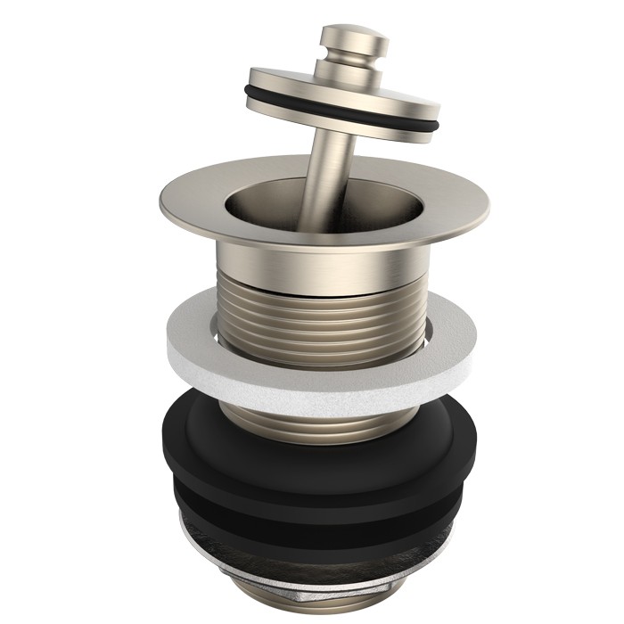Victoria & Albert traditioneller Waschbecken-Überlauf KIT21 brushed nickel