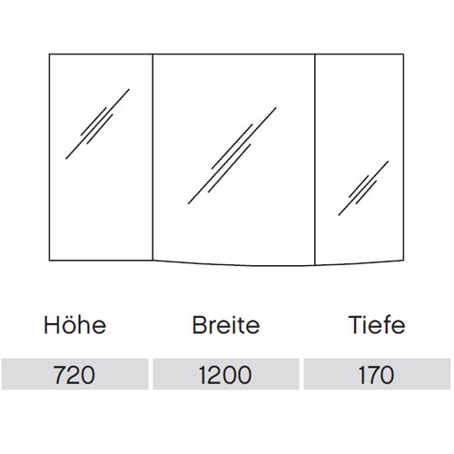 Pelipal Contea Spiegelschrank 1200