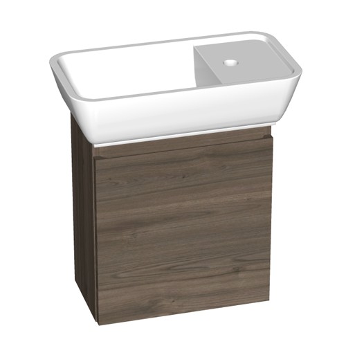 Burgbad Bel GästeBad Mineralguss-Waschtisch+Unterschrank PG2  