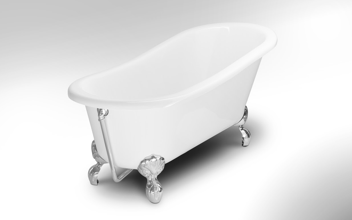 Nostalgische Badewanne Serie 1930  Freistehende Wanne 170x75x75cm