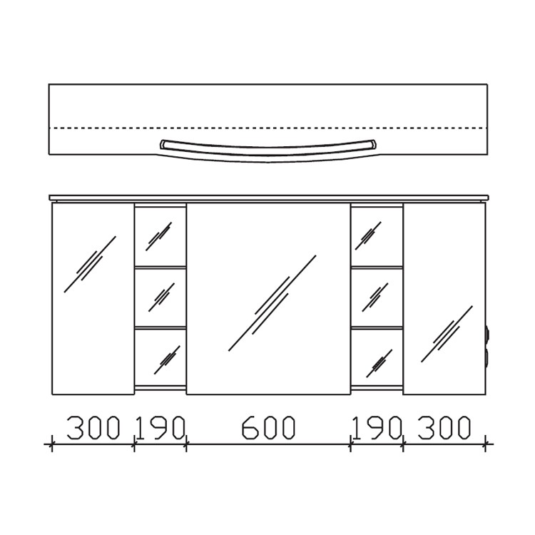 Pelipal Contea Spiegelschrank 1580