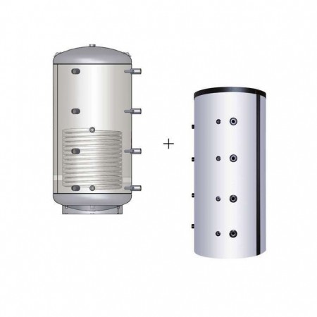 Austria Email Pufferspeicher PSR-1500 - Mit Isolierung Mit Rohrregister