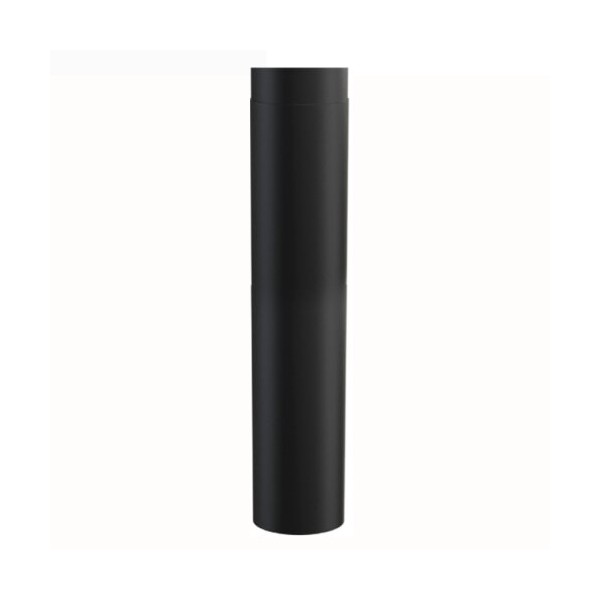 Rockytherm Rauchrohr 1000 mm, DM120, Farbe: Schwarz