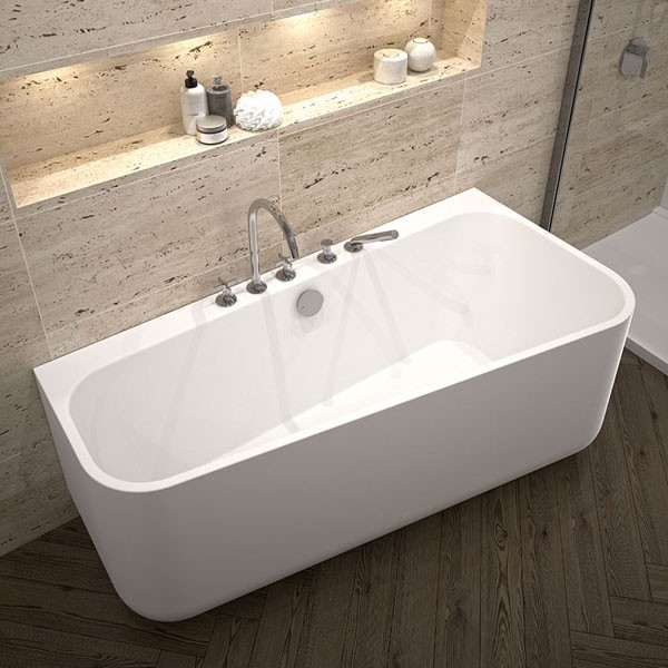 Repabad Seed 155 F Wand Links Freistehende Badewanne 155x75