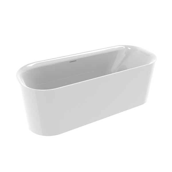 Riho Devotion freistehende Badewanne 180x71, weiß, mit Füllfunktion