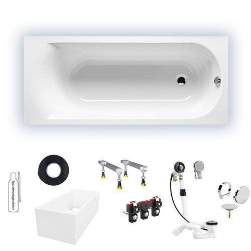 Riho Rechteck-Badewanne Miami 170x70 cm / weiß B060001005 AKTIONSPREIS