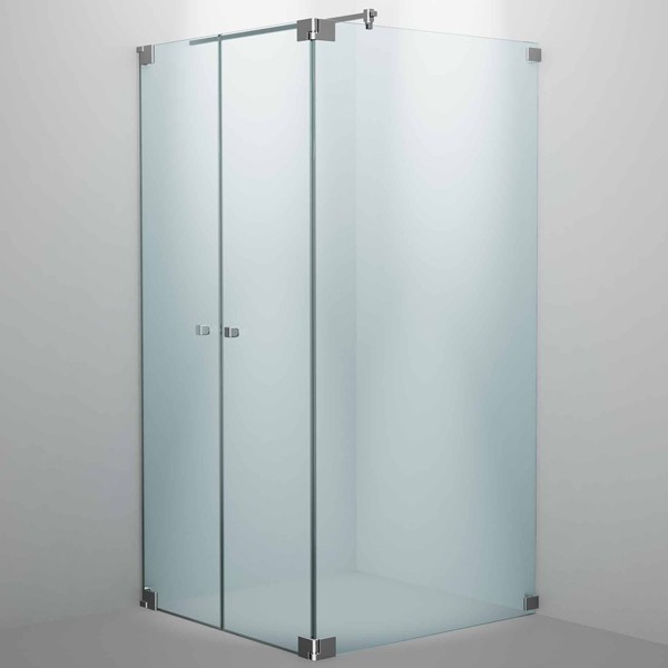 SPRINZ Rocky-Line O Duschabtrennung 900 x 900 x 2000, Fronteinstieg mit Pendeltüren, verschiedene Profilfarben, O19.5