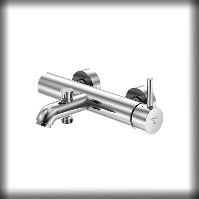 Steinberg Serie 100 Aufputz-Einhebelmischer ½″ für Wanne, chrom