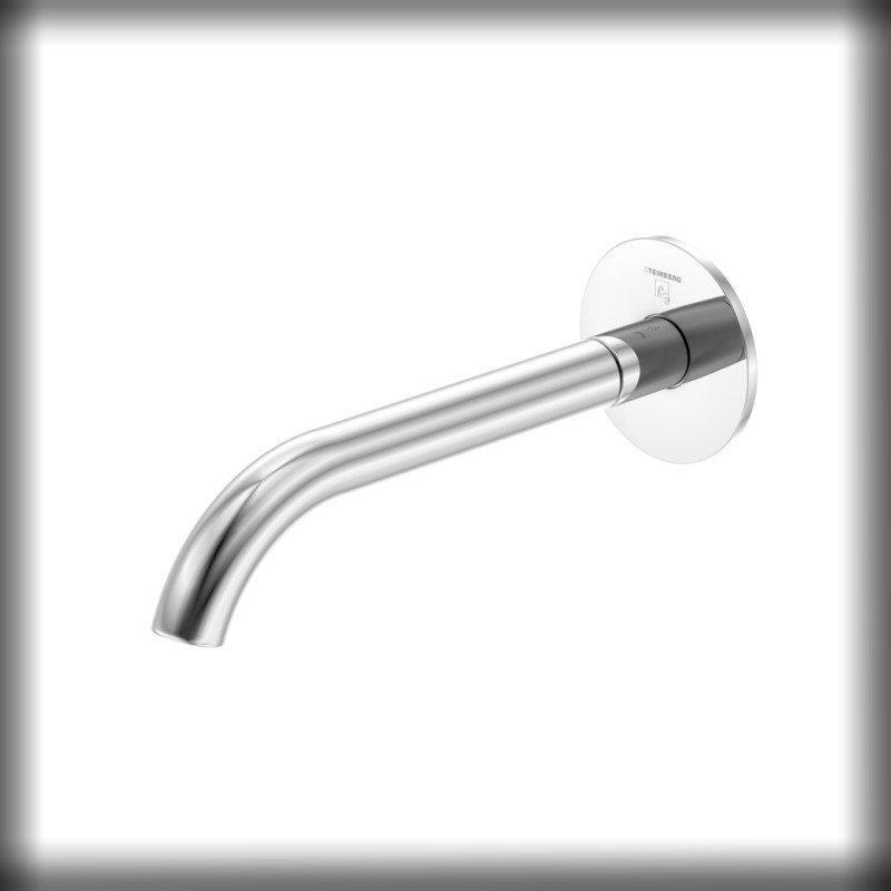 Steinberg Serie 100 Wand-Auslauf für Waschtisch oder Wanne, Ausladung: 245 mm, chrom