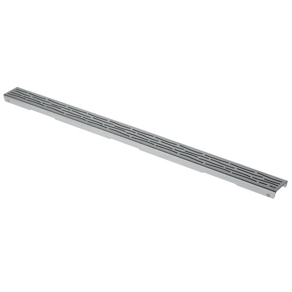 TECEdrainline Designrost "organic" 700 mm Edelstahl gebürstet, gerade