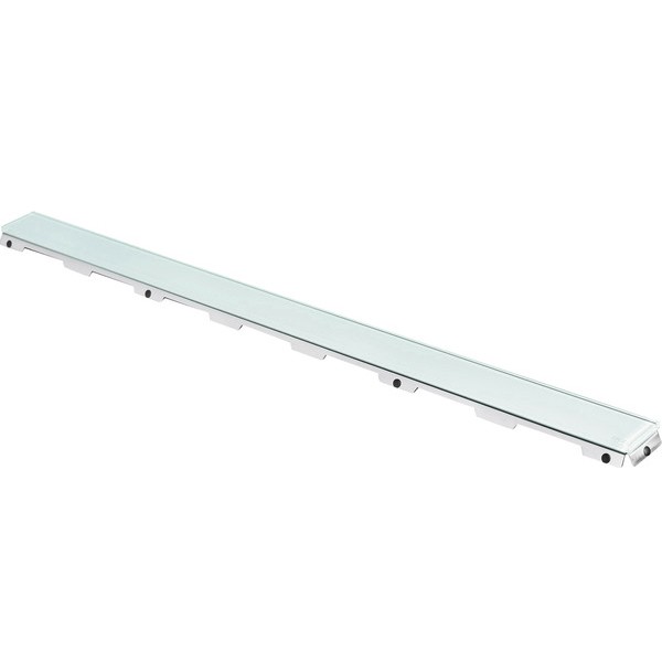TECEdrainline Glasabdeckung grün 1500 mm Edelstahl poliert, gerade