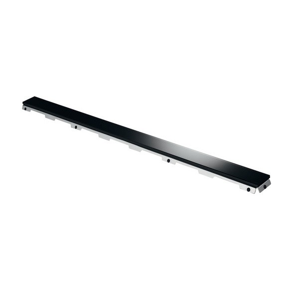 TECEdrainline Glasabdeckung schwarz 1200 mm Edelstahl pol., gerade