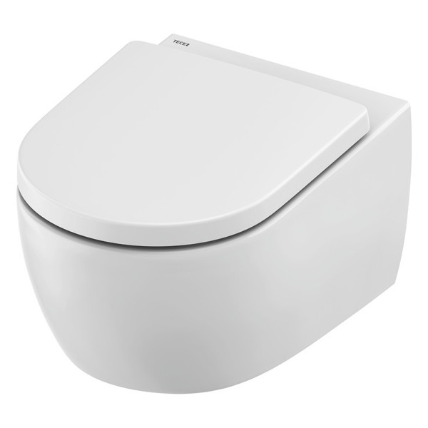 TECEloft Set, Keramik mit cyclon flush und WC-Sitz im klassisch-hohen Design