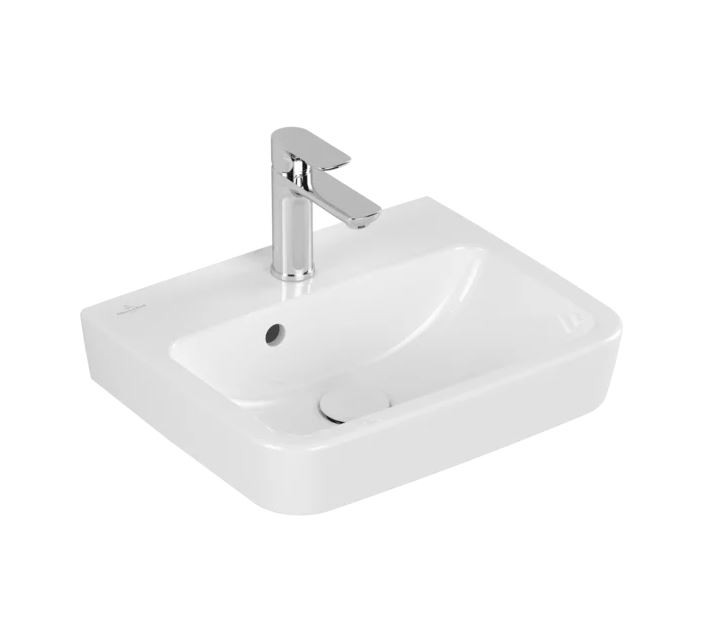 VB Handwaschbecken O.novo 434445 450x370mm Eckig Weiß Alpin CeramicPlus