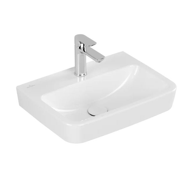 VB Handwaschbecken O.novo 434451 500x370mm Eckig Weiß Alpin CeramicPlus